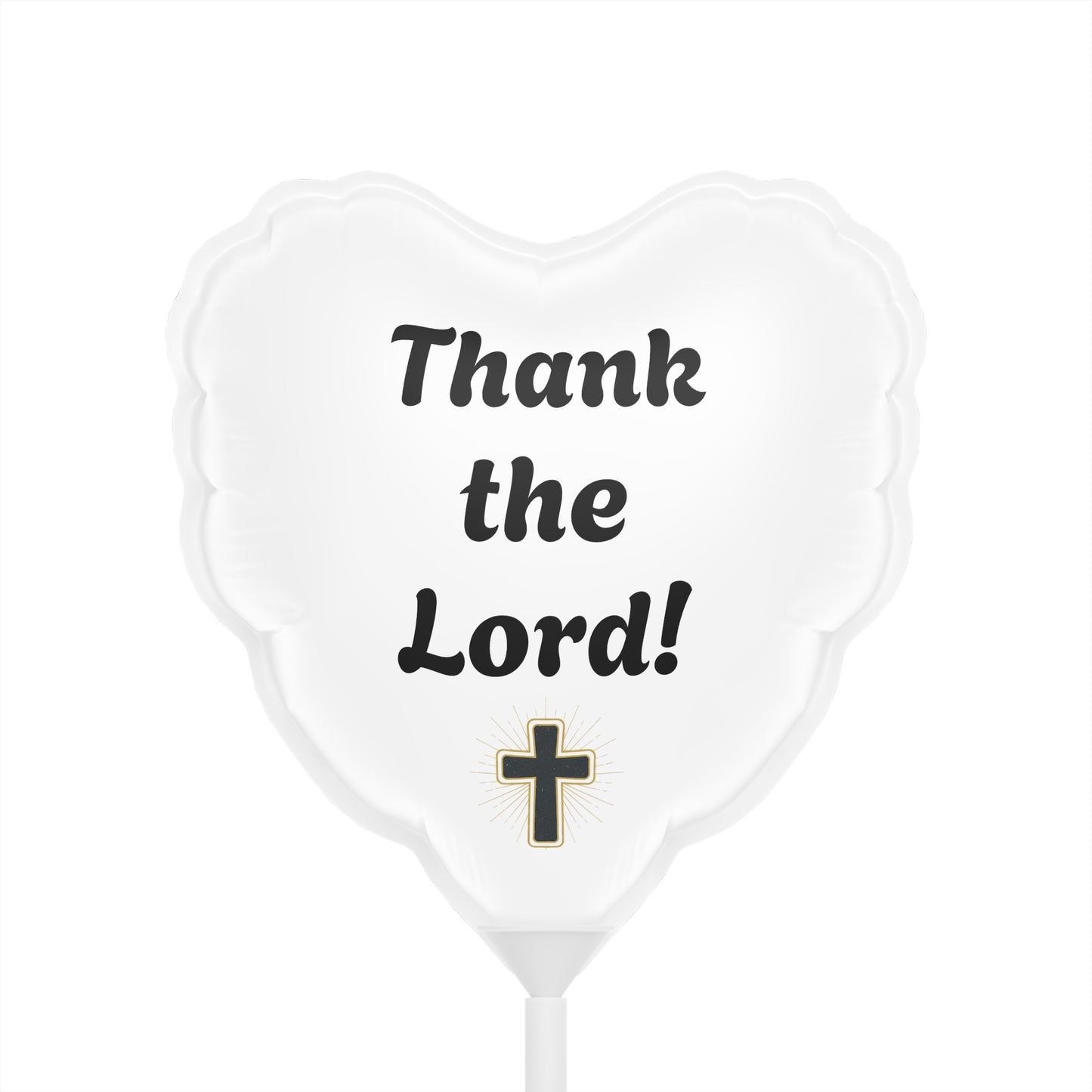 Heart Balloon "Thank the Lord" — 6" Religious Celebration Balloon