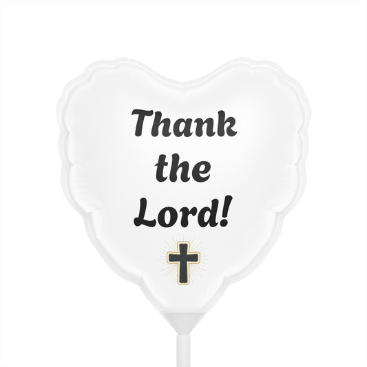 Heart Balloon "Thank the Lord" — 6" Religious Celebration Balloon