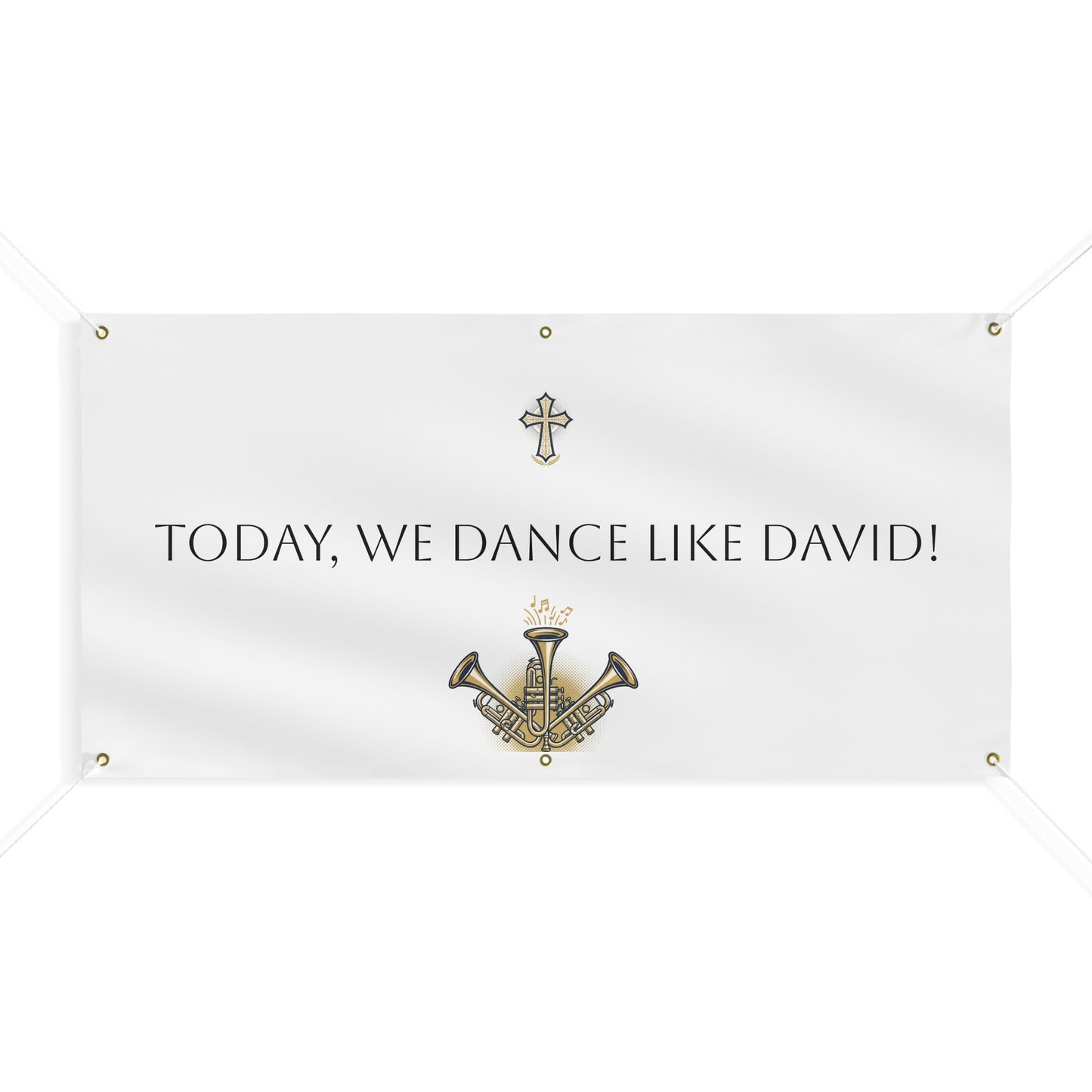 Banner — “Today, We Dance Like David!” Church Celebration Matte Banner